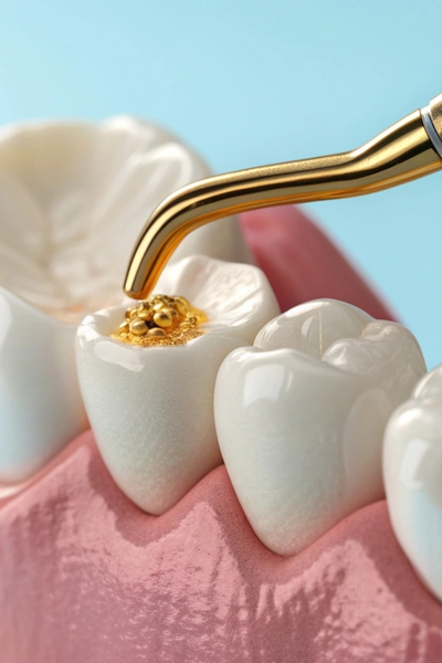Blends naturally with your existing teeth.