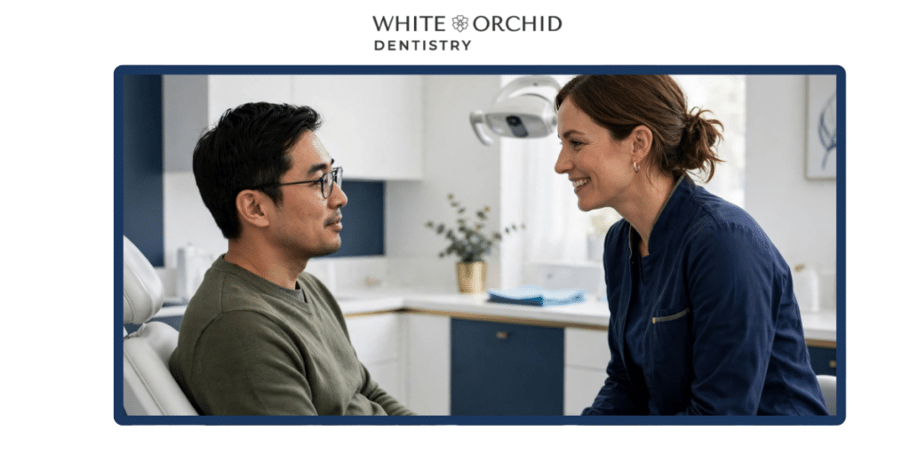 How can you protect a sore or injured tooth?